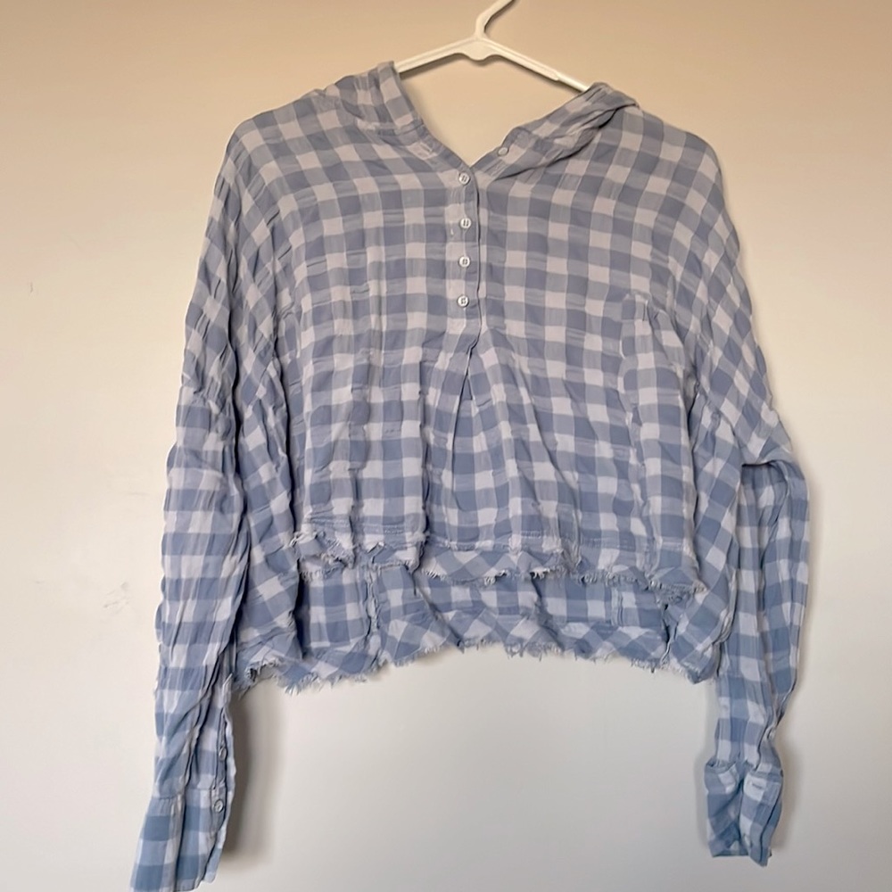 Cropped Plaid Blouse purchased from Free People